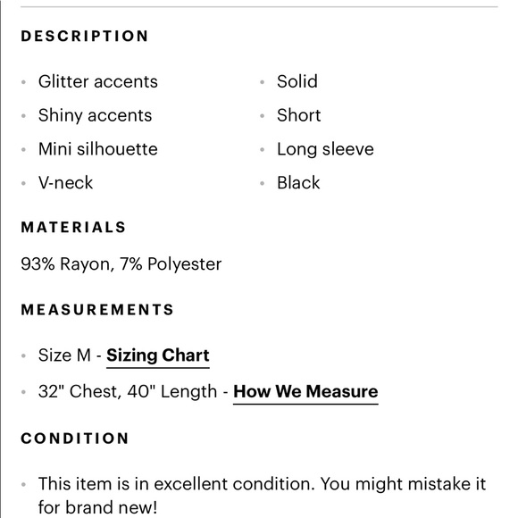 Guess Black Shimmer Long Sleeve Dress - Picture 3 of 3